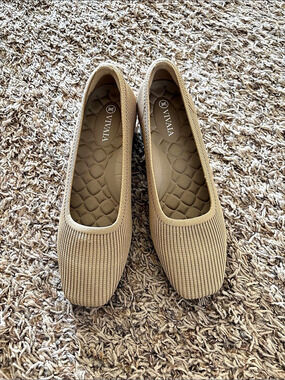 VIVAIA Megan Square-Toe Stress Free Chunky Heels Brown EU 36